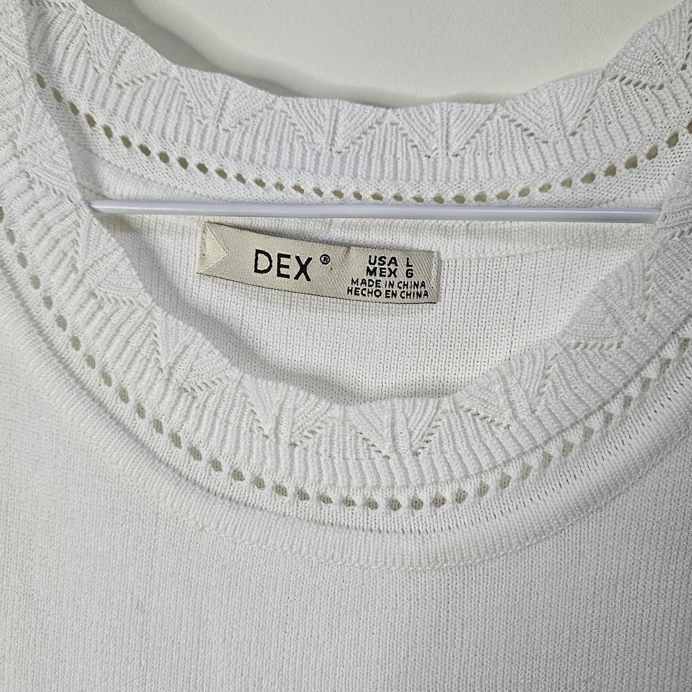 Dex Size Large White Summer Dress New with Label Ready to wear - Picture 6 of 9